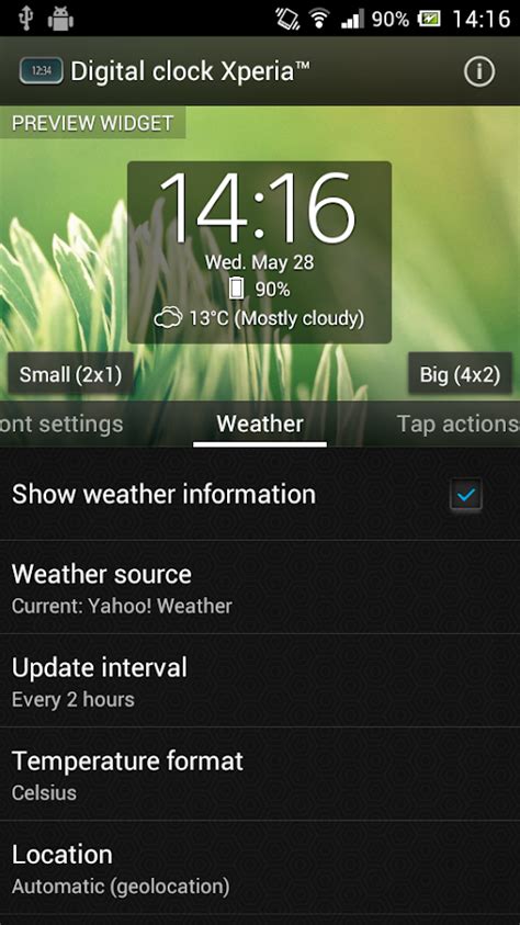 xperia clock widget|Digital Clock & Weather Widget .
